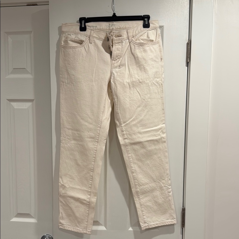 Loft Cream Denim Jeans